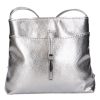 Karen Faserleder Tasche D 099 silber