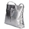 Karen Faserleder Tasche D 099 silber