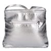 Karen Faserleder Tasche D 099 silber