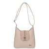 Karen Faserleder Tasche 9526 beige Blume