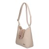 Karen Faserleder Tasche 9526 beige Blume