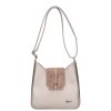 Karen Faserleder Tasche 9526 Champagner Blume