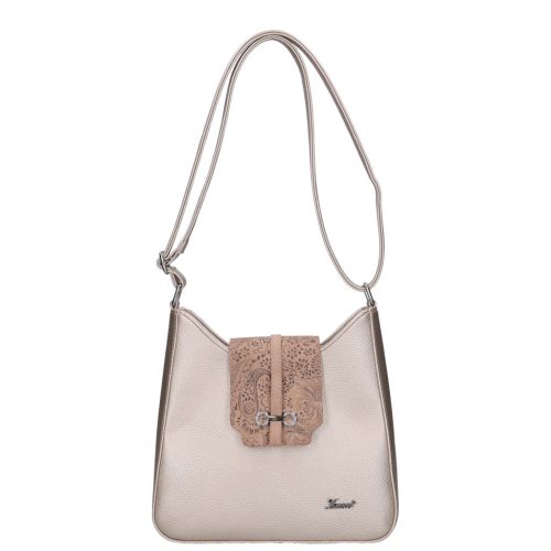 Karen Faserleder Tasche 9526 Champagner Blume