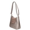 Karen Faserleder Tasche 9526 Champagner Blume