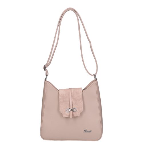 Karen Faserleder Tasche 9526 puder Blume