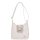 Karen Faserleder Tasche 9526 Weiße Bunte Blume