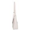 Karen Faserleder Tasche 9526 Weiße Bunte Blume