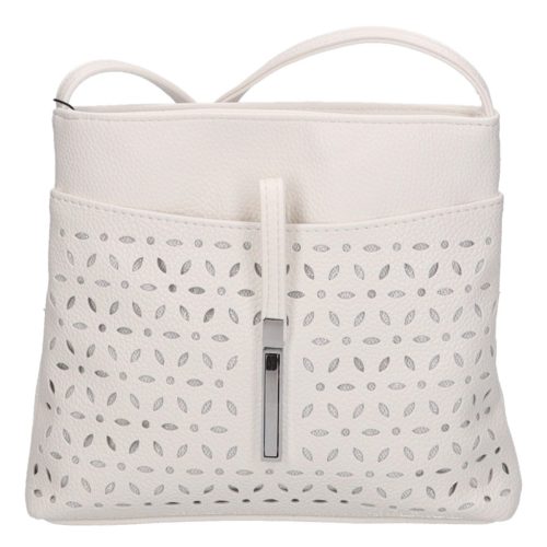 Karen Faserleder Tasche D 099-L Weiß