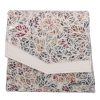 Karen Faserleder Tasche 9517 Weiße Bunte Blume