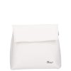 Karen D 383 Weiße Faserleder Tasche