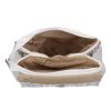 Karen D 383 Weiße Faserleder Tasche