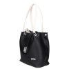 Chiara Faserleder Tasche L 322 bis schwarz weiß