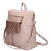 Chiara Faserleder Rucksack E 6007 Puder Blume