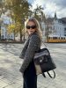 Chiara Faserleder Rucksack E 6007 Puder Blume