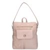 Chiara Faserleder Rucksack E 6007 Puder Blume