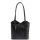 Leder 238 schwarze Schultertasche