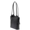 Leder 238 schwarze Schultertasche