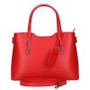 Leder 5136 rote Handtasche