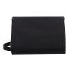 Karen D 384 schwarze Faserleder Abendtasche