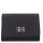 Karen D 384 schwarze Blumenmuster Faserleder Abendtasche