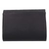 Karen D 384 schwarze Blumenmuster Faserleder Abendtasche