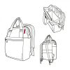 Reisenthel JR7052 Allrounder R twist silber Rucksack 