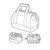 Reisenthel MS7052 Allrounder M twist silver Reisetasche