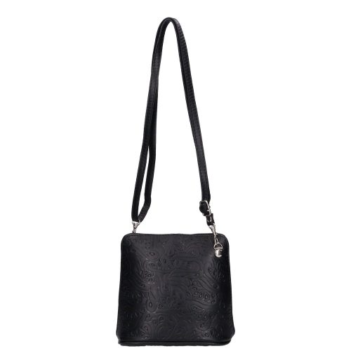 Leder 5128 schwarze Umhängetasche
