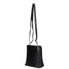 Leder 5128 schwarze Umhängetasche